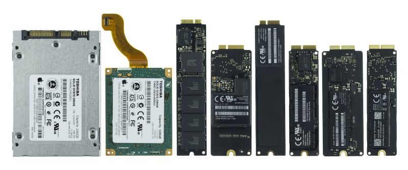 Apple utilizza diversi tipi di SSD AHCI PCIE