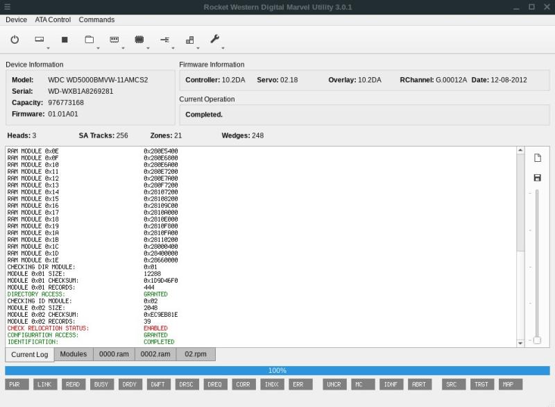 WD Passport Firmware Display